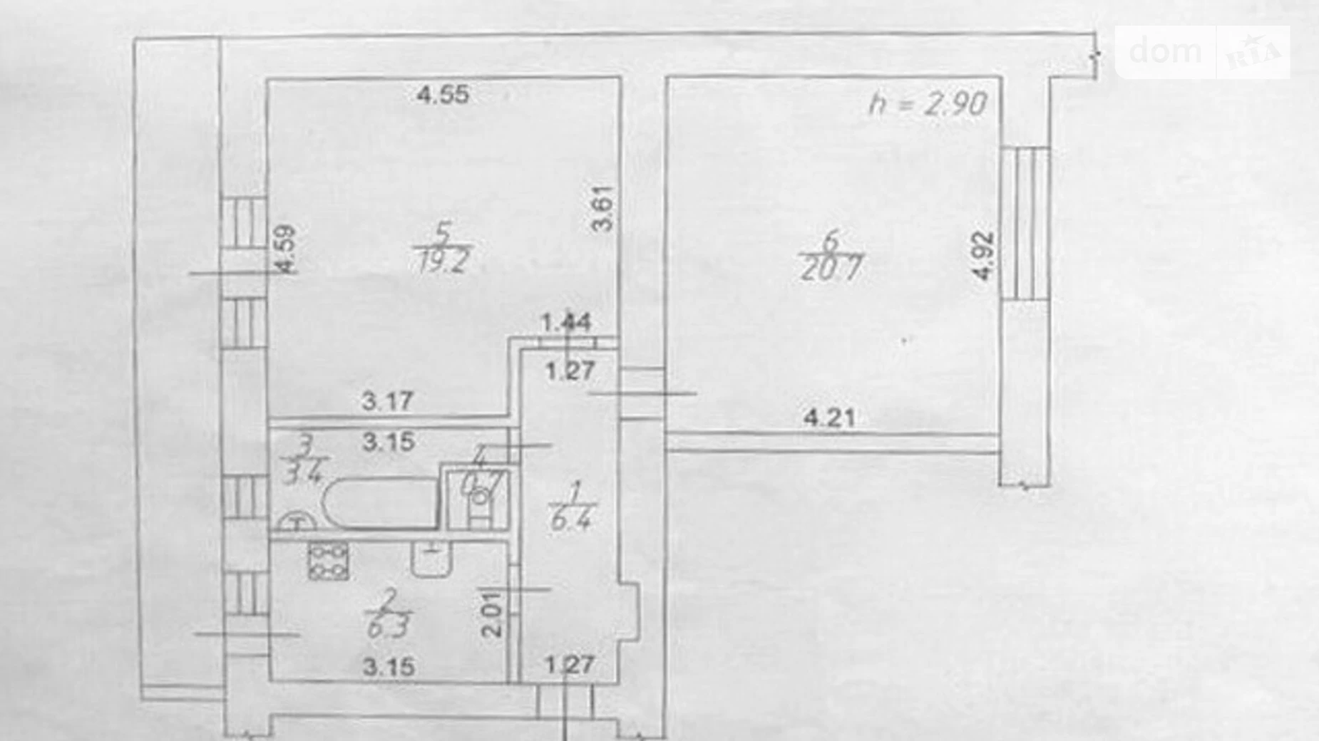 Продается 2-комнатная квартира 60 кв. м в, цена: 85000 $ - фото 2