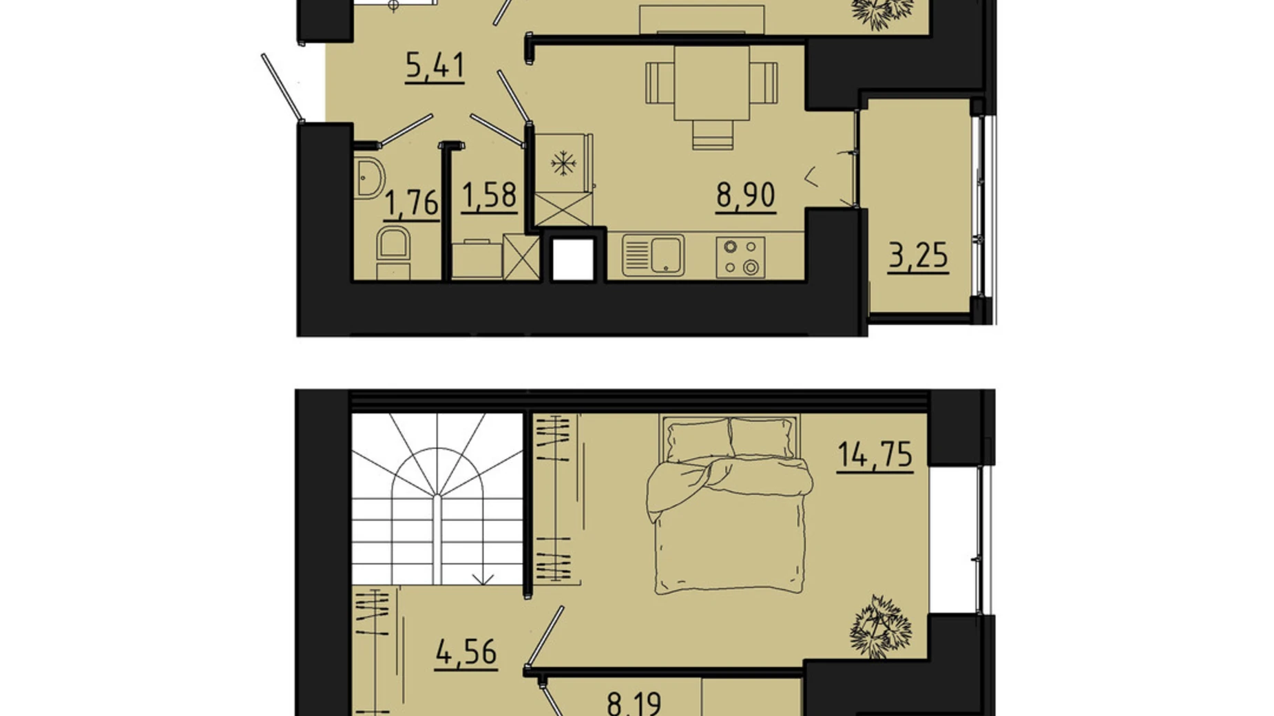 3-комнатная квартира 71.71 кв. м в Тернополе, ул. Микулинецкая, 116 - фото 2