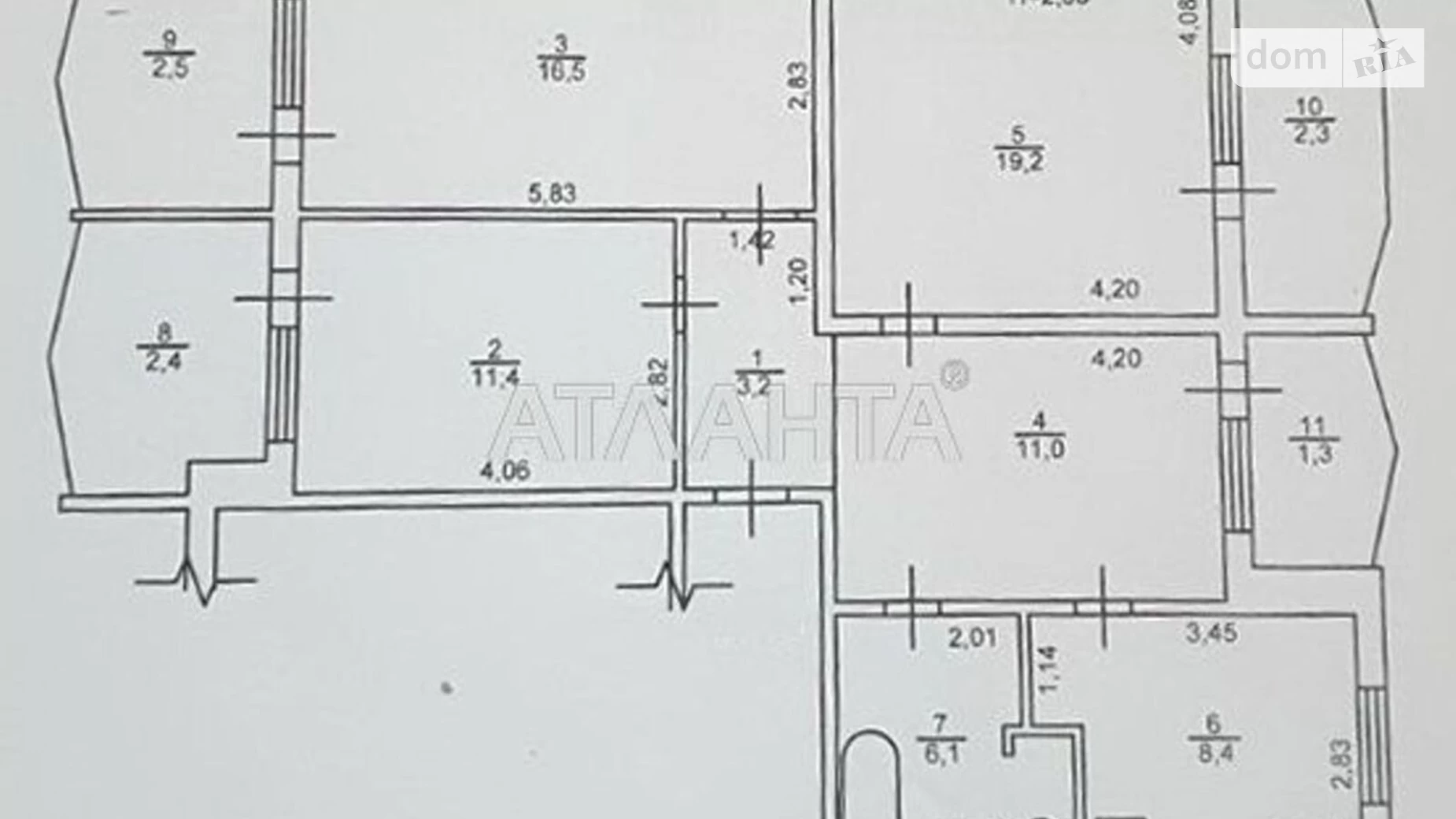 Продается 4-комнатная квартира 95 кв. м в Одессе, ул. Академика Сахарова