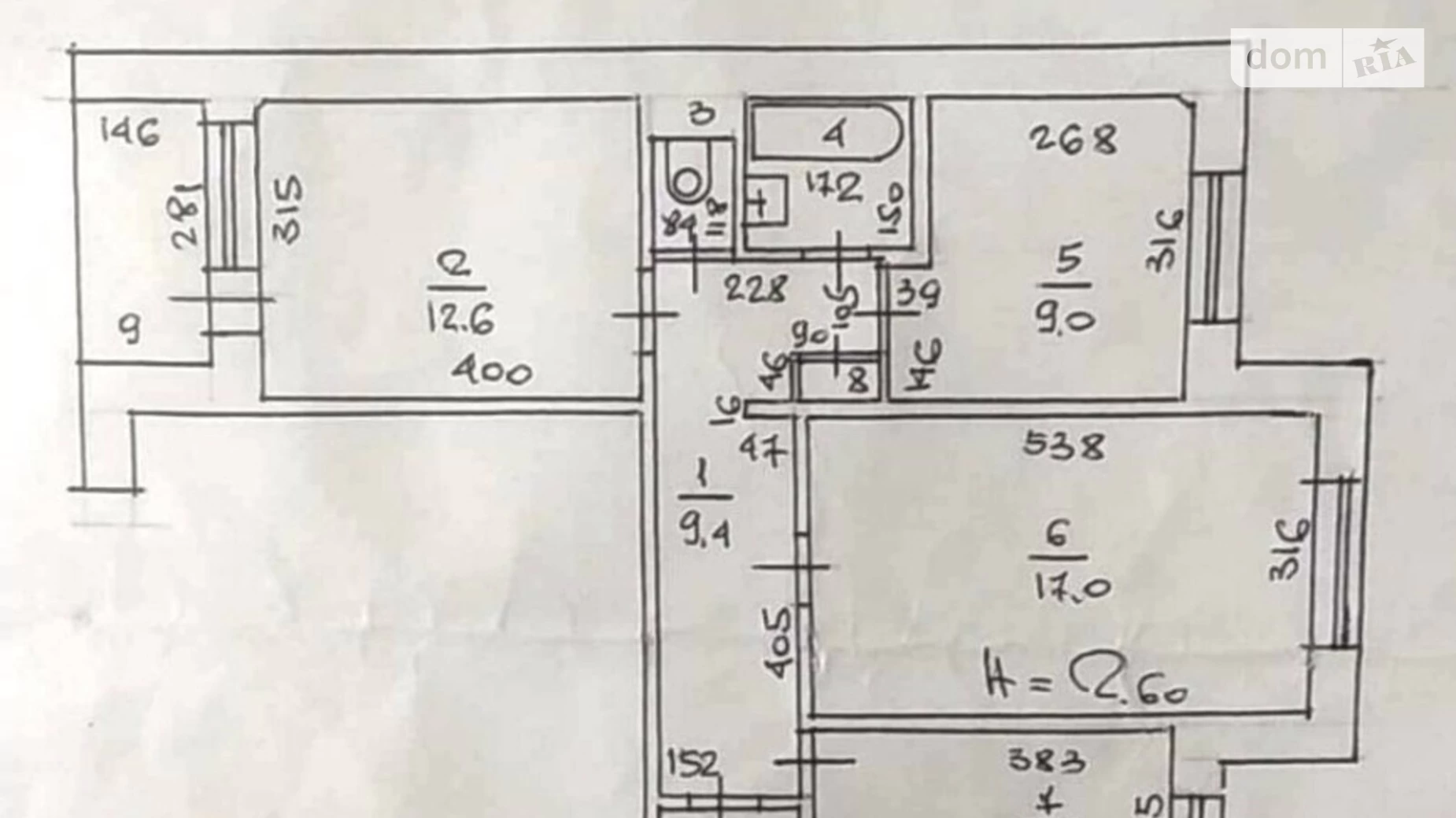 Продається 3-кімнатна квартира 64 кв. м у Одесі, просп. Академіка Глушка