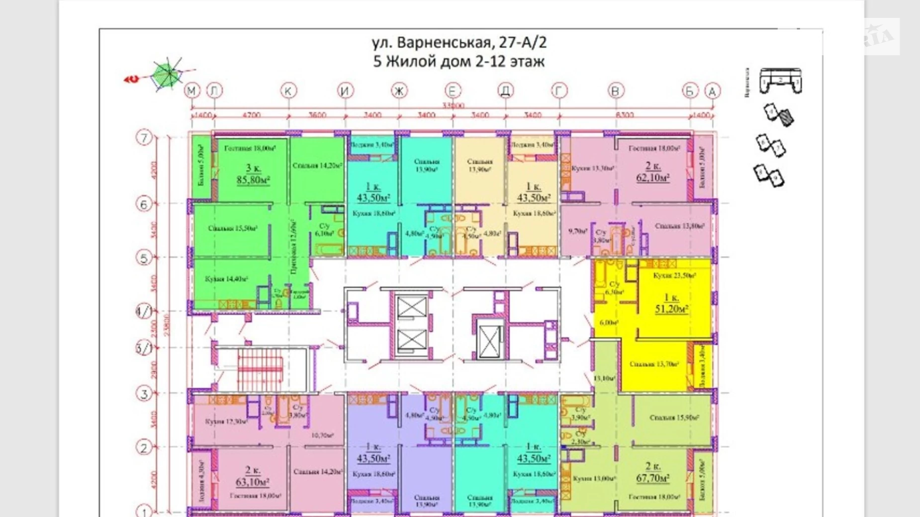 Продається 1-кімнатна квартира 43.5 кв. м у Одесі, вул. Варненська, 27а2 - фото 4