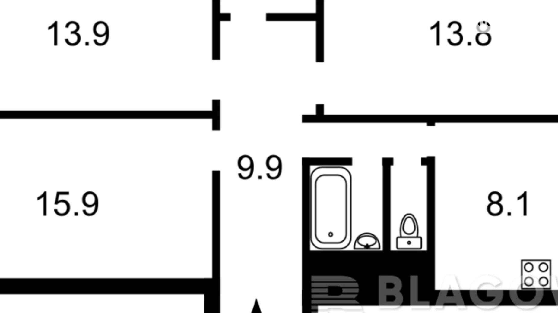 Продается 3-комнатная квартира 68.3 кв. м в Киеве, ул. Героев Днепра, 6