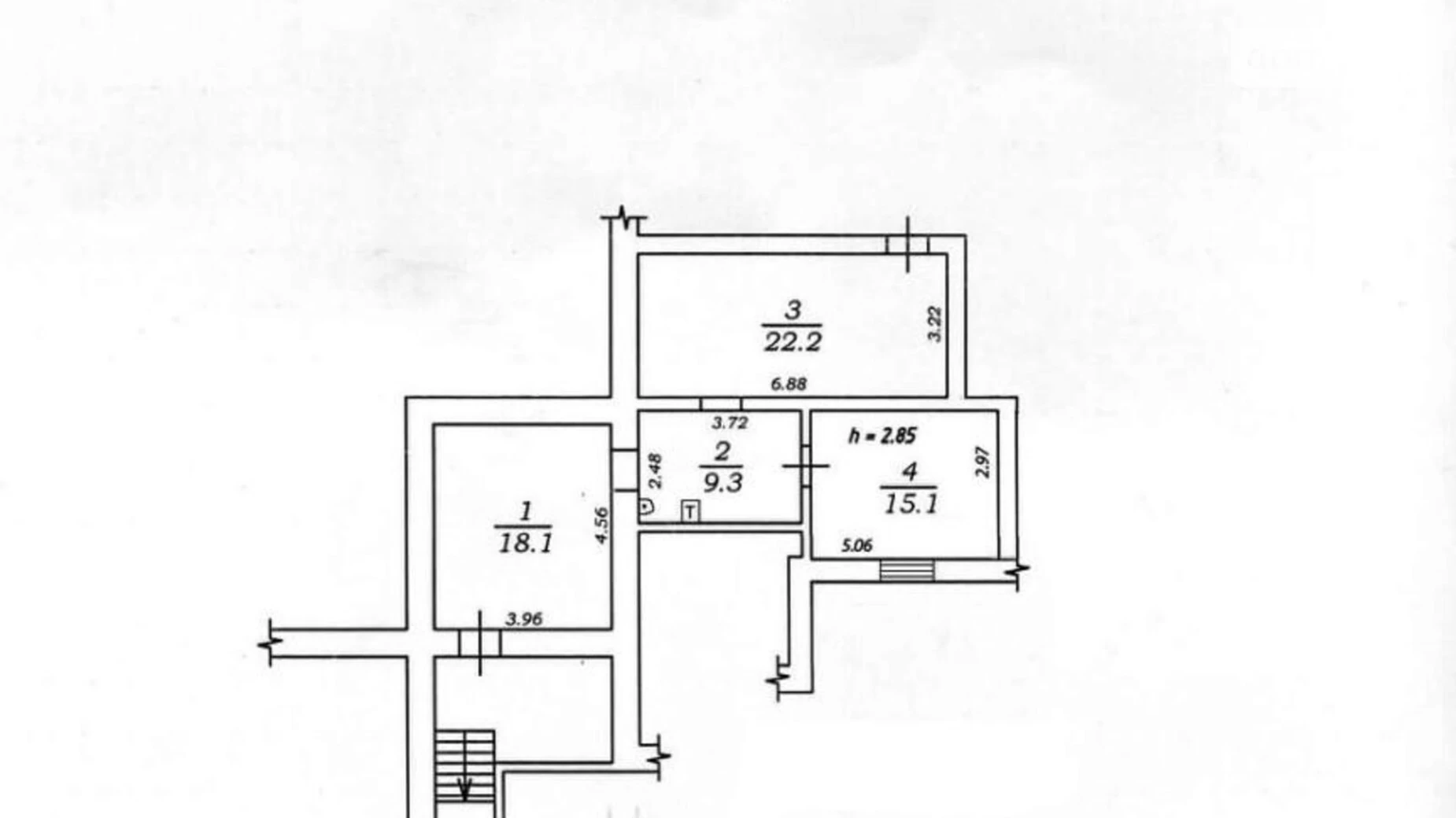 Продается 3-комнатная квартира 64 кв. м в Одессе, ул. Костанди, 199А