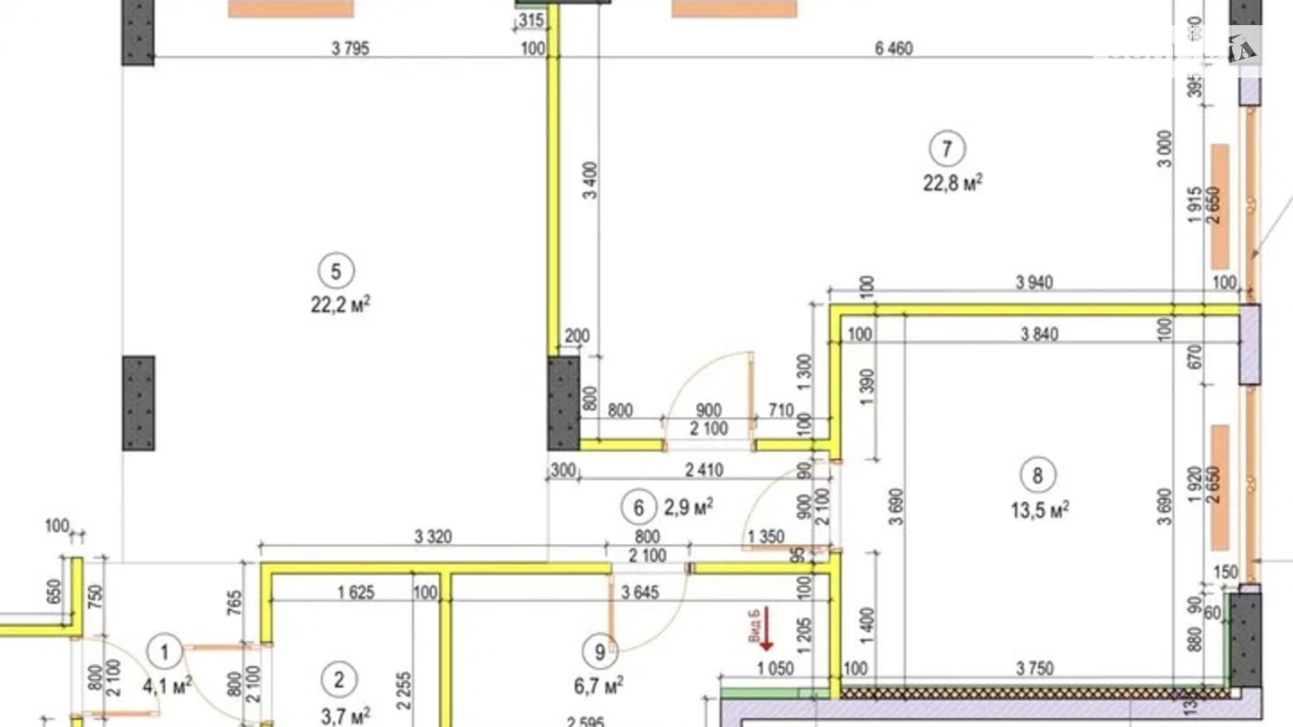 Продается 3-комнатная квартира 102.4 кв. м в Днепре, ул. Костомаровская, 1