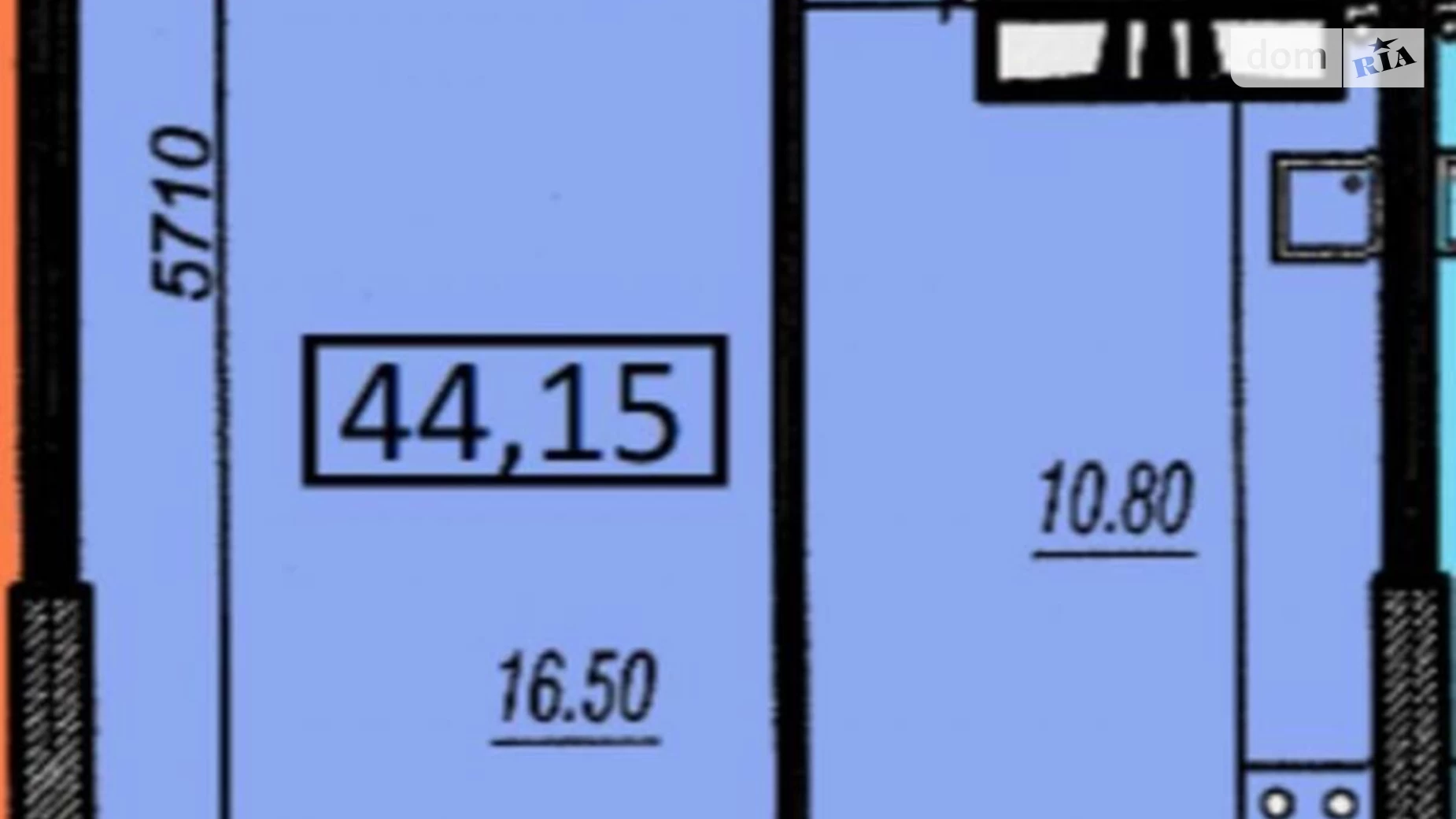 Продається 1-кімнатна квартира 46 кв. м у Одесі, вул. Прохоровська