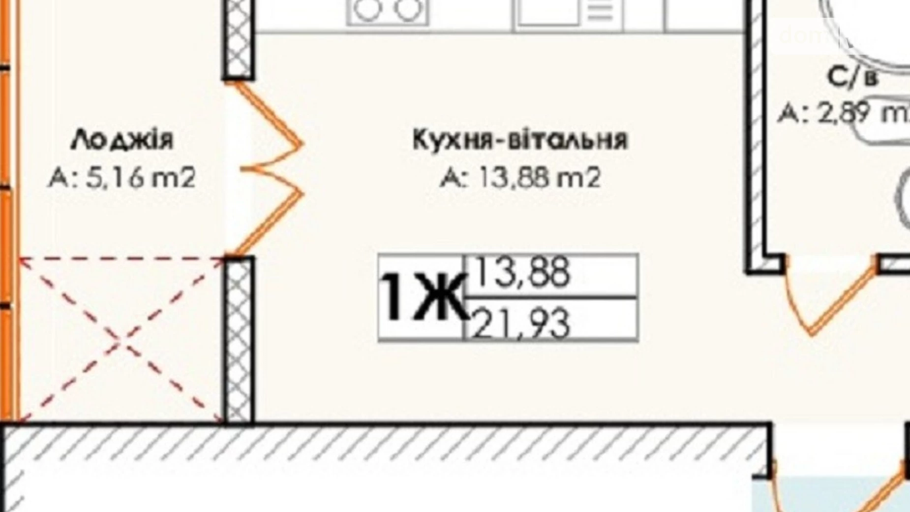 Продається 1-кімнатна квартира 23 кв. м у Ірпені, вул. Миколи Сингаївського(Новооскольська), 5