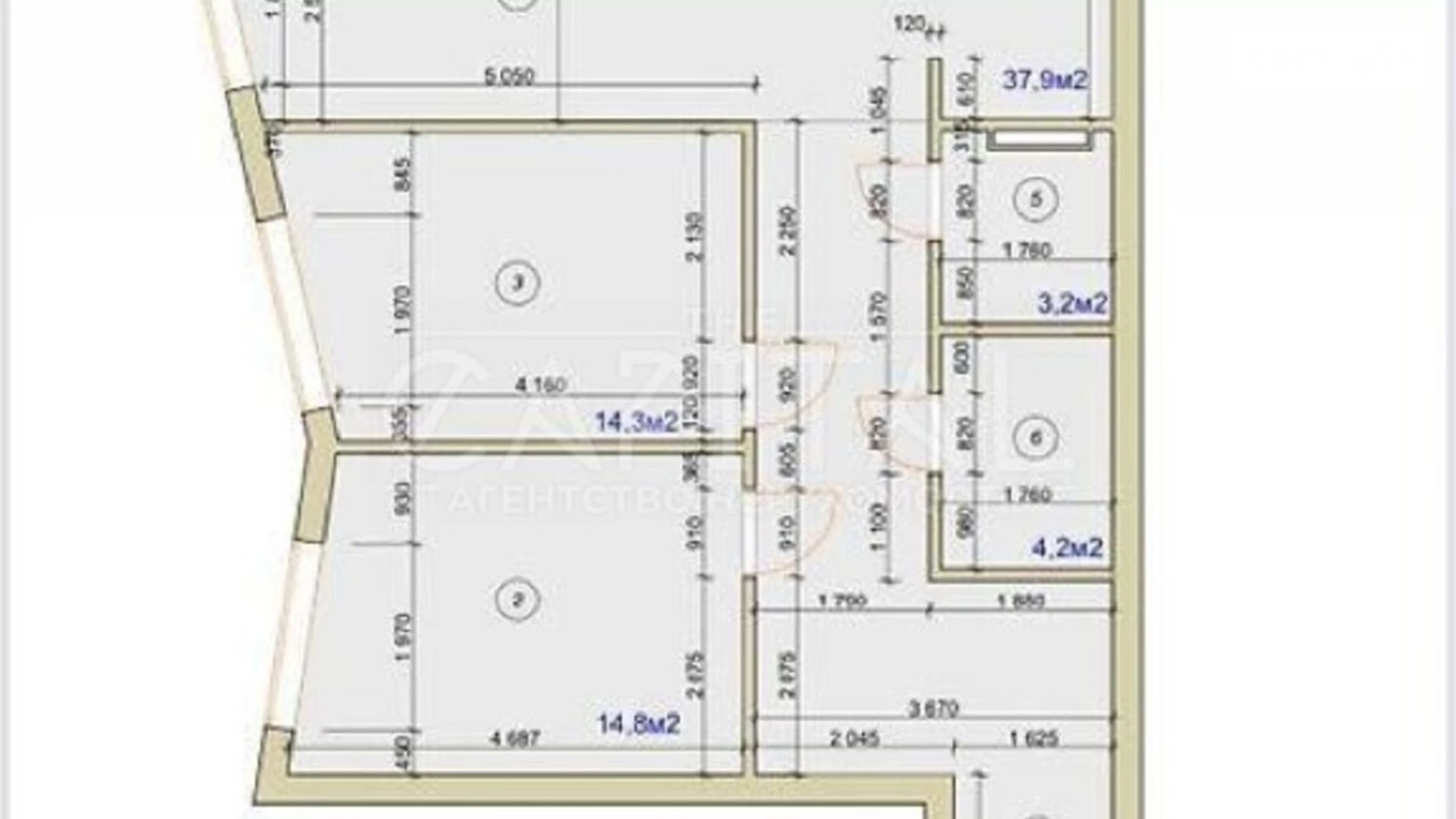 Продается 3-комнатная квартира 93 кв. м в Киеве, ул. Набережно-Рыбальская, 5 - фото 4