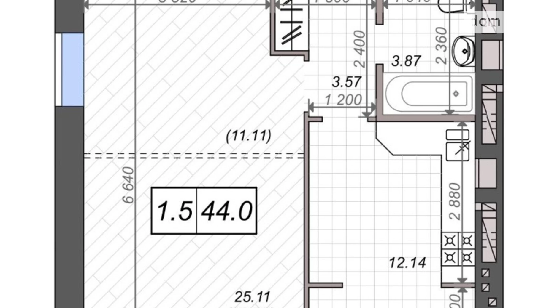 Продается 2-комнатная квартира 44 кв. м в Ирпене, ул. Павленко, 58