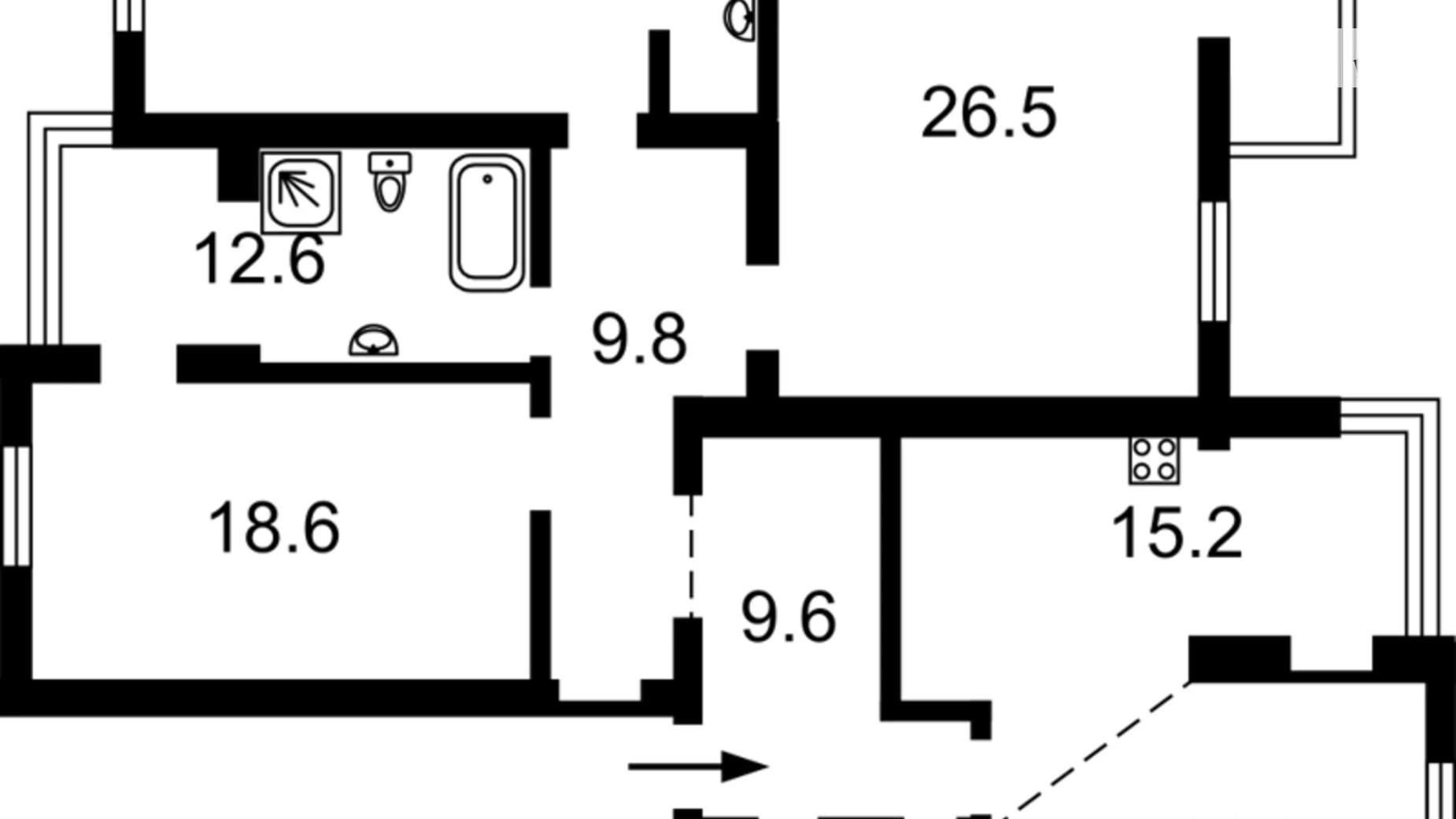 Продается 4-комнатная квартира 133 кв. м в Киеве, ул. Тополевая, 4/8