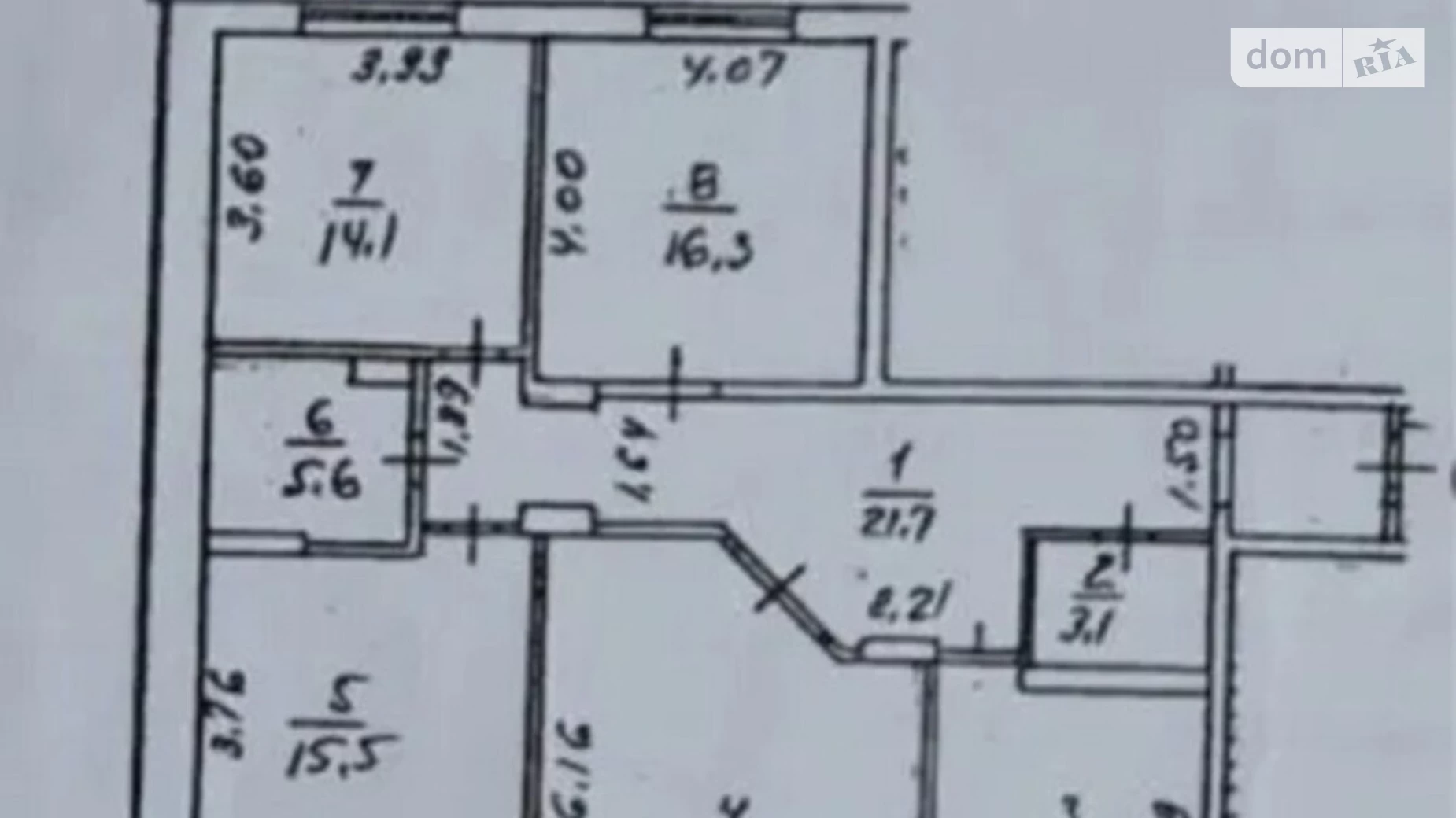 Продається 4-кімнатна квартира 126 кв. м у Києві, просп. Лобановського, 126Г