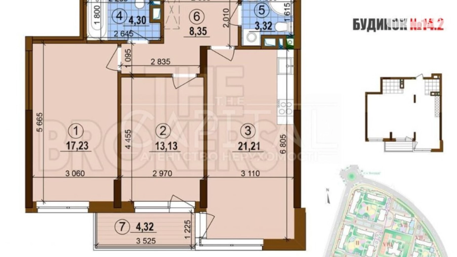 Продается 2-комнатная квартира 69 кв. м в Киеве, просп. Правды