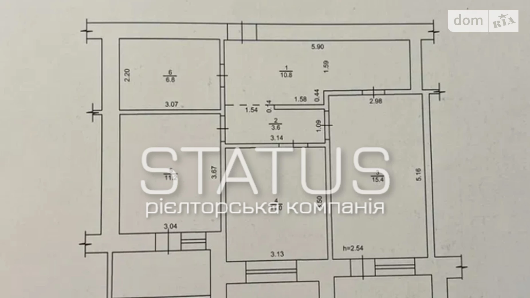 Продається 2-кімнатна квартира 67 кв. м у Полтаві, вул. Маяковського