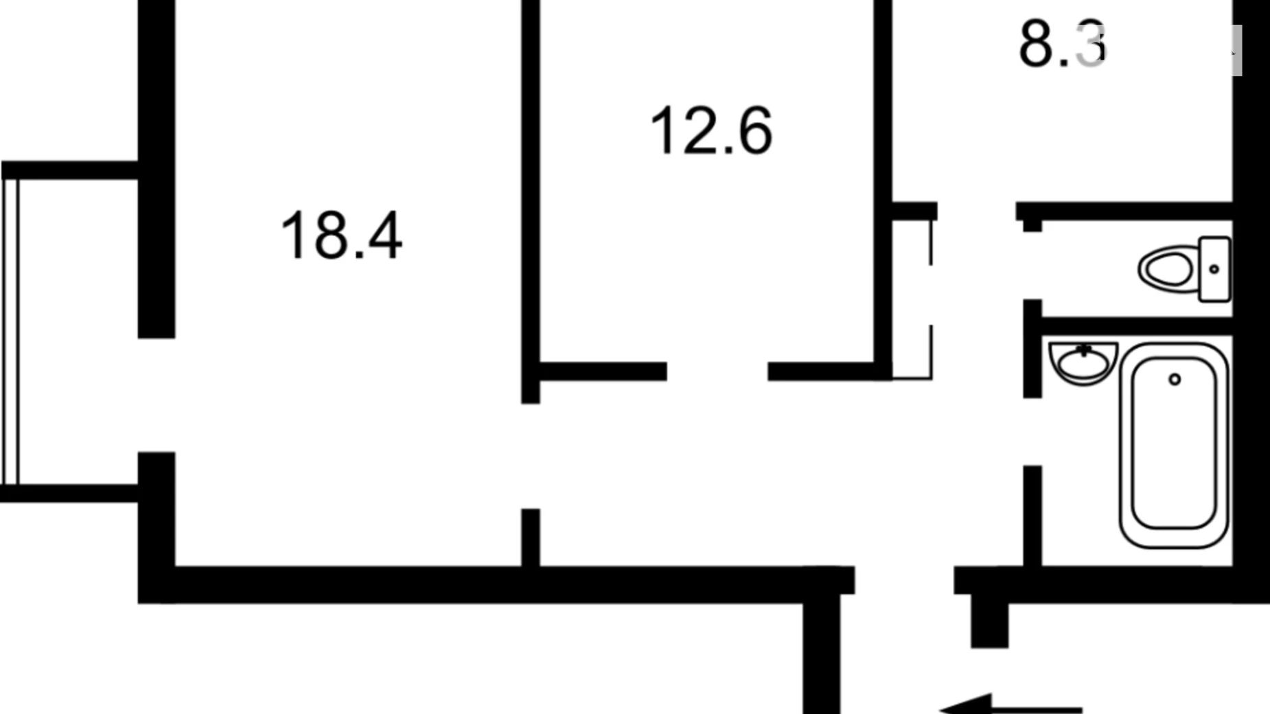 Продается 2-комнатная квартира 57.4 кв. м в Киеве, бул. Леси Украинки, 4 - фото 3