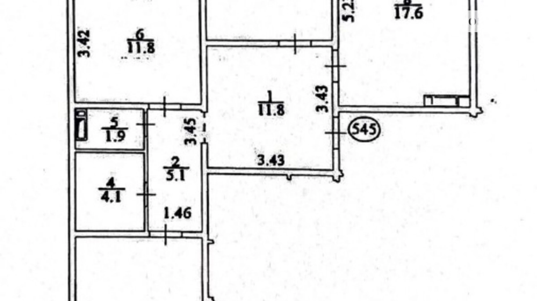 Продается 3-комнатная квартира 96 кв. м в Киеве, пер. Балтийский, 1