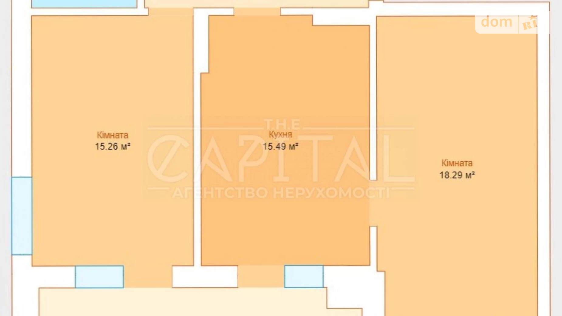 Продается 2-комнатная квартира 68 кв. м в Киеве, ул. Богатырская, 8