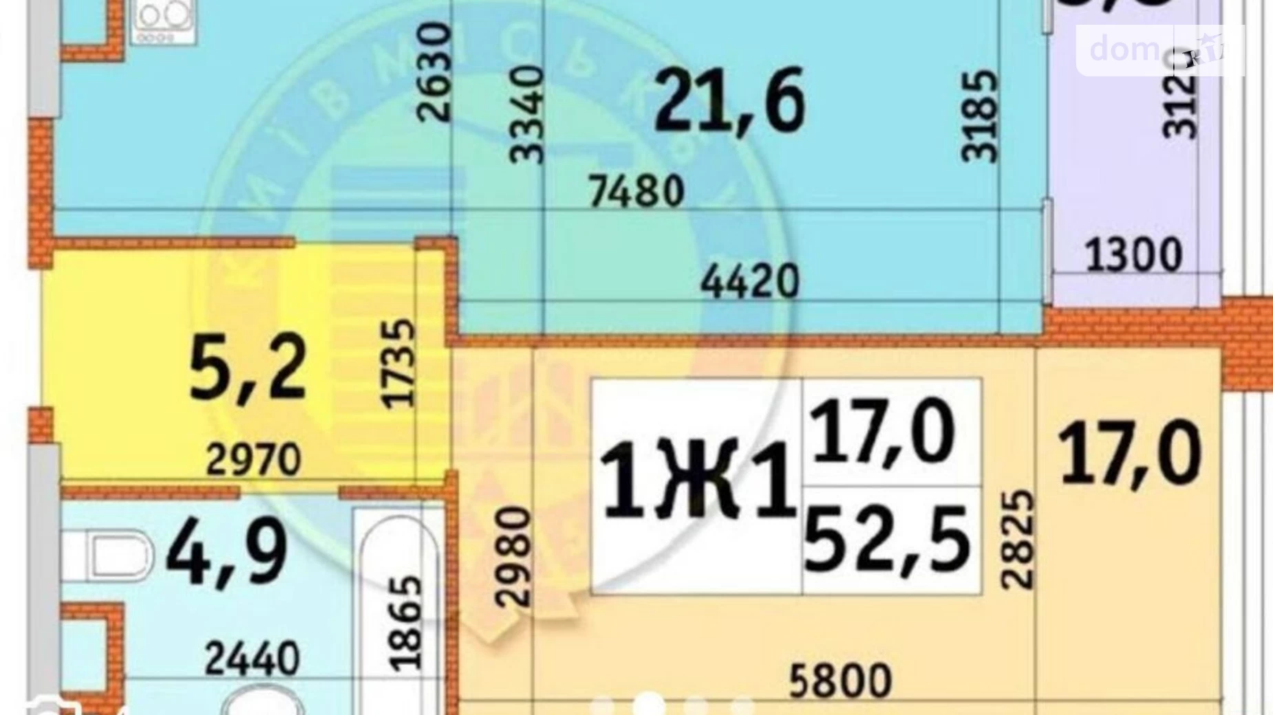 Продается 1-комнатная квартира 52.9 кв. м в Киеве, просп. Берестейский(Победы), 11 корпус 2 - фото 2