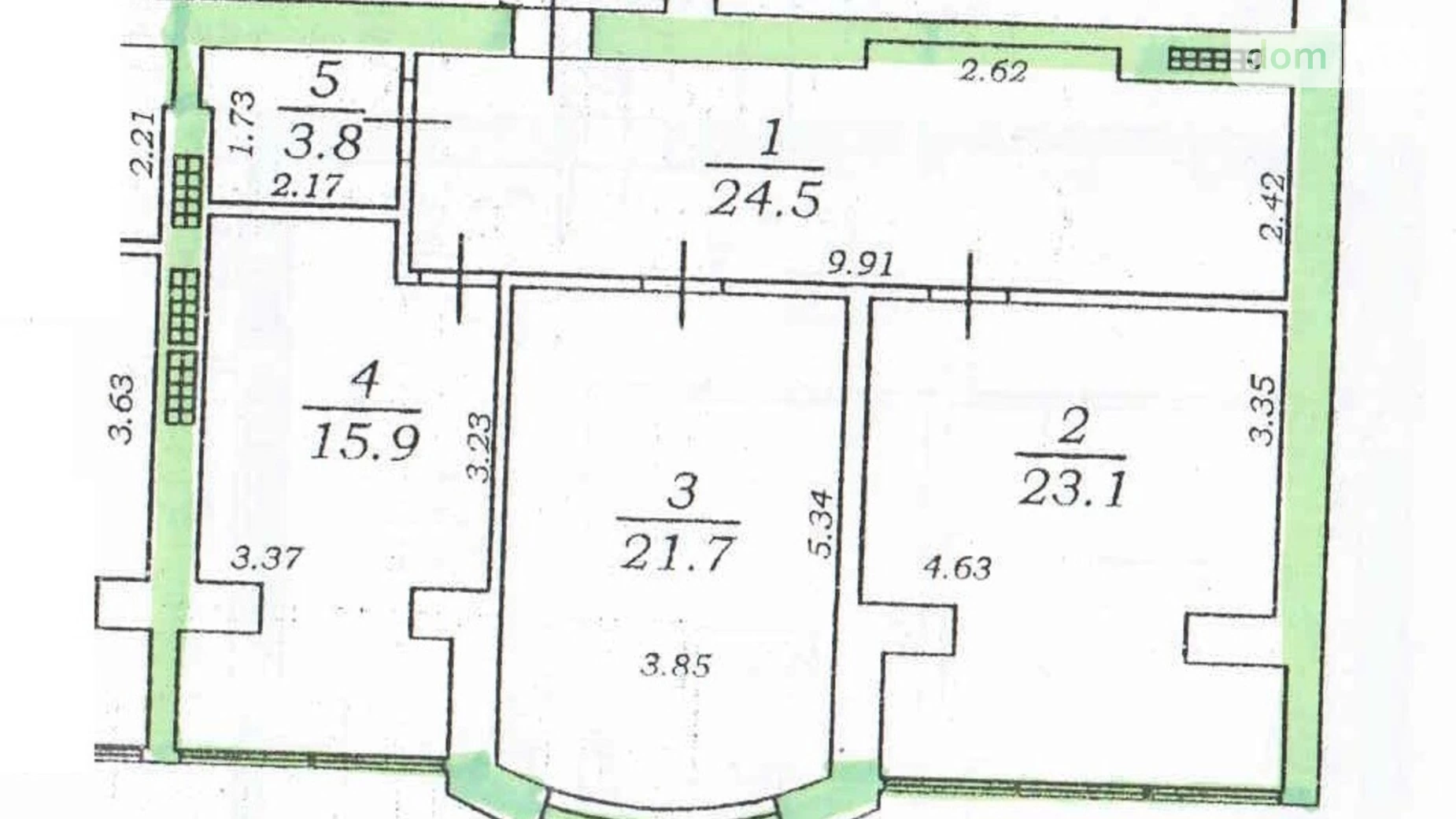 Продается 5-комнатная квартира 181 кв. м в Одессе, ул. Зоопарковая, 8В - фото 4