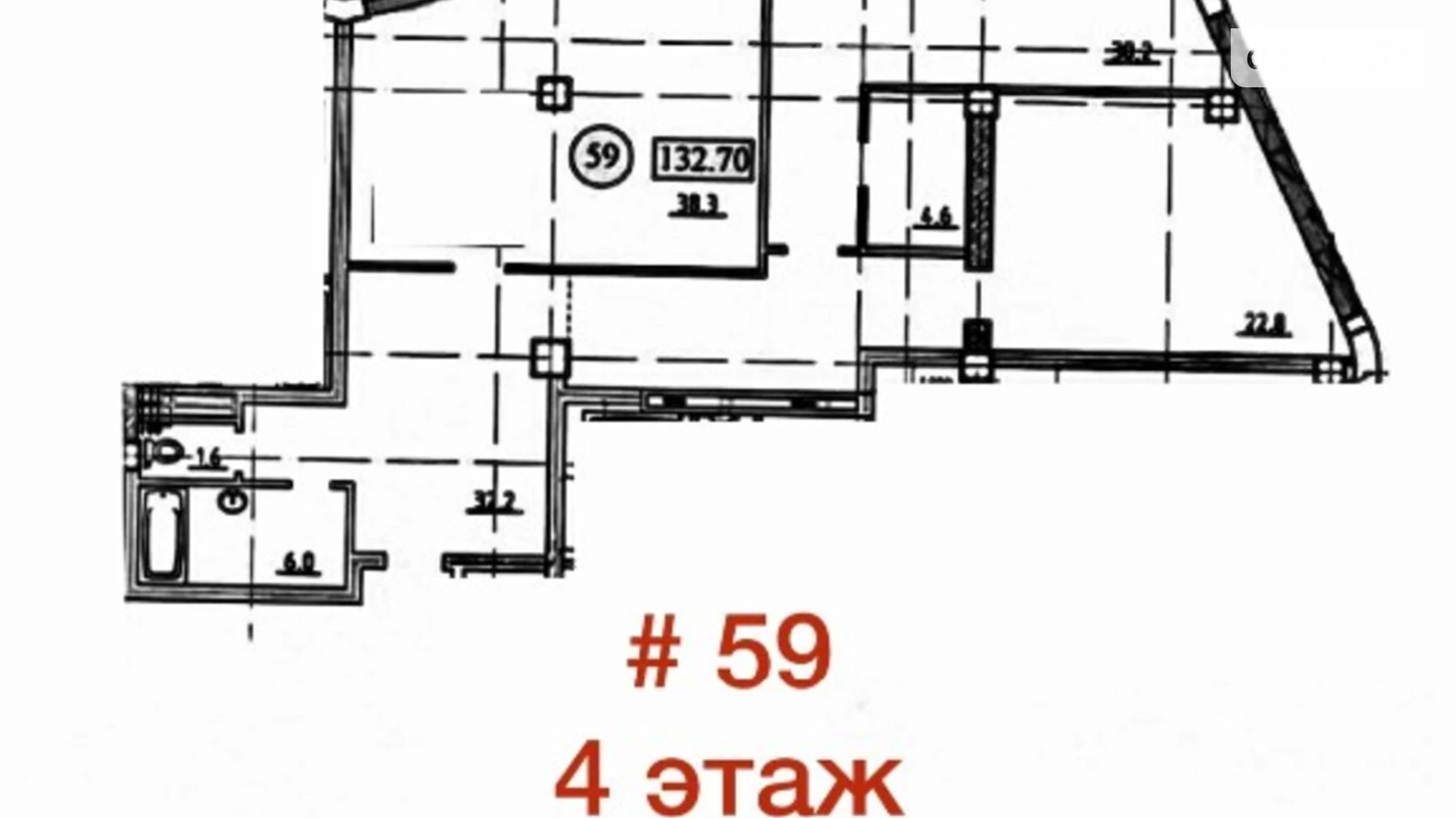 Продається 3-кімнатна квартира 132 кв. м у Одесі, пров. Удільний, 6