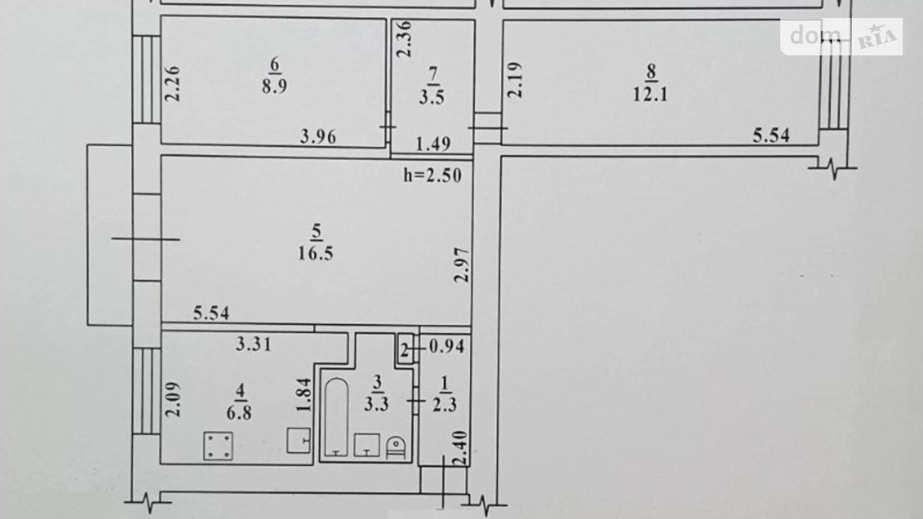 Продается 3-комнатная квартира 54.4 кв. м в Одессе, ул. Космонавтов - фото 2