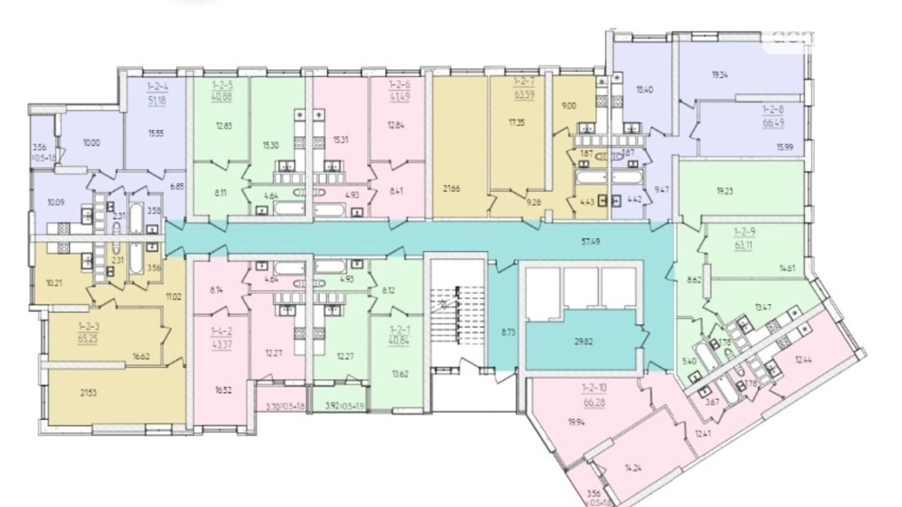 Продается 2-комнатная квартира 66.28 кв. м в Одессе, ул. Краснова, 5 - фото 2