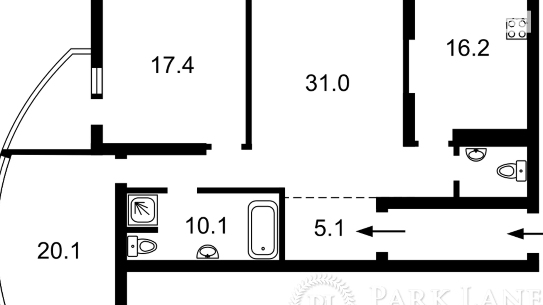 Продается 3-комнатная квартира 112 кв. м в Киеве, ул. Александра Мишуги, 12 - фото 5