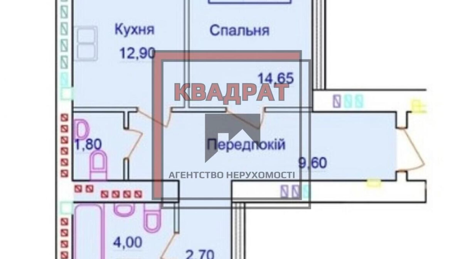 Продається 2-кімнатна квартира 73 кв. м у Полтаві, вул. Європейська