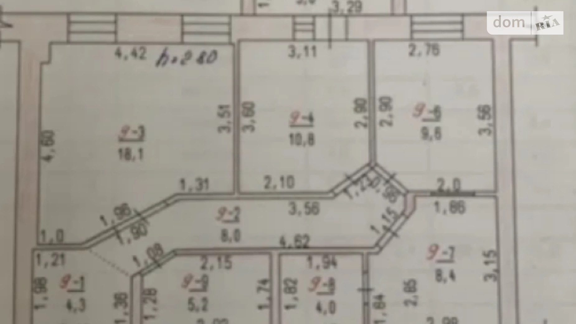 Продається 3-кімнатна квартира 72 кв. м у Одесі, вул. Пастера, 17