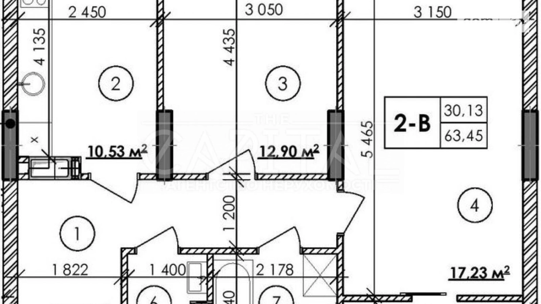 Продається 2-кімнатна квартира 63 кв. м у Києві, вул. Каунаська, дом 1