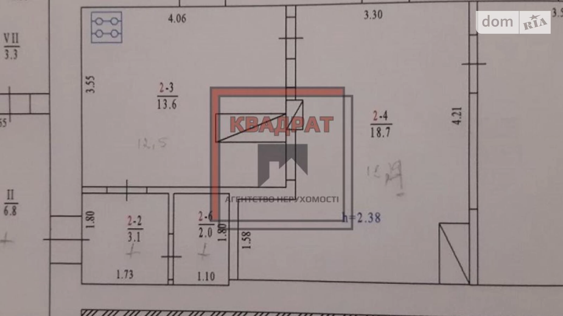 Продається 2-кімнатна квартира 65 кв. м у Полтаві, вул. Шолом-Алейхема