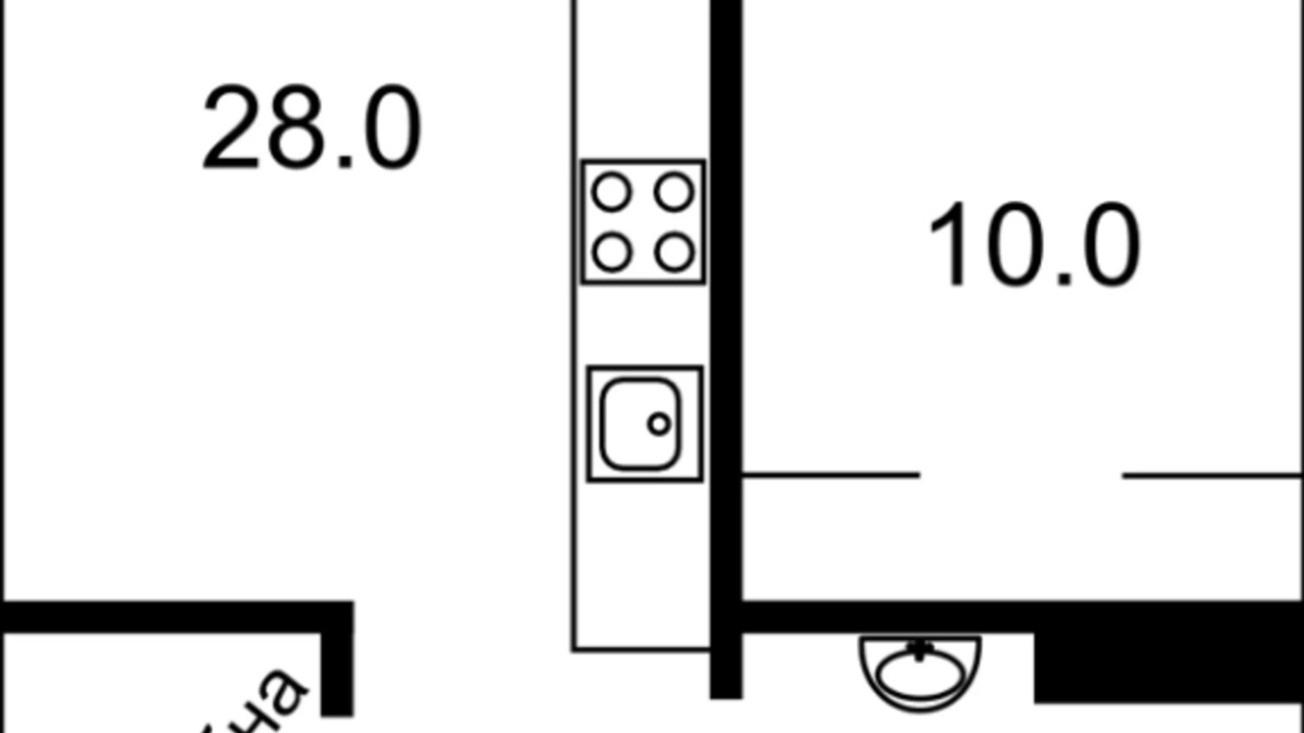 Продается 1-комнатная квартира 58 кв. м в Киеве, ул. Антоновича(Горького), 74