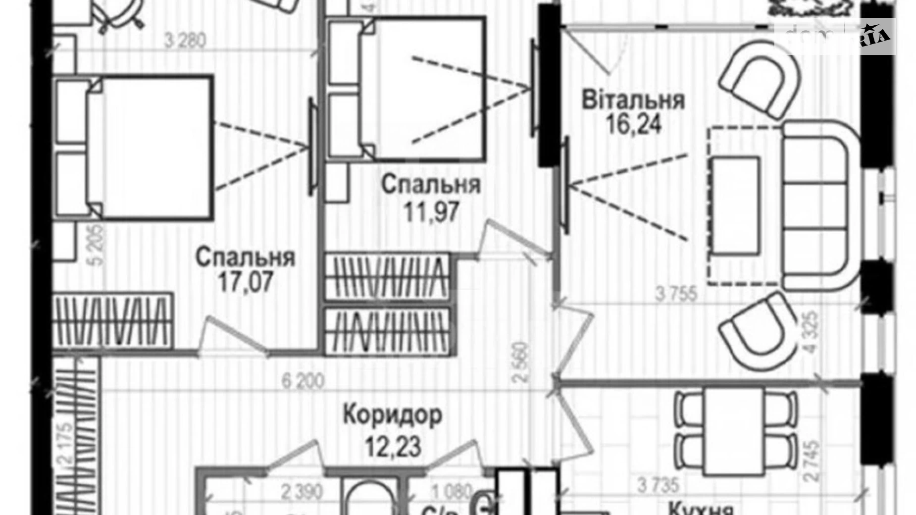 Продається 3-кімнатна квартира 78 кв. м у Києві, просп. Науки, 58