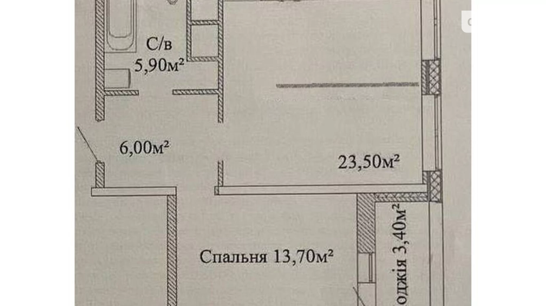 Продается 1-комнатная квартира 51 кв. м в Одессе, ул. Варненская