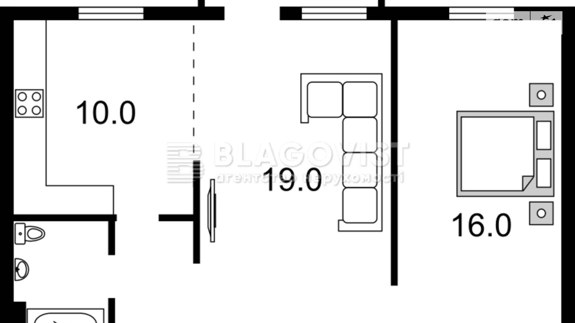 Продается 2-комнатная квартира 58 кв. м в Киеве, ул. Лютеранская, 26/17 - фото 3