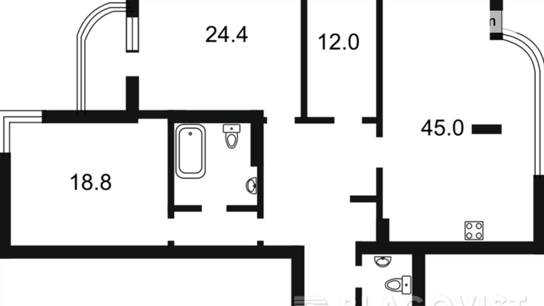 Продается 3-комнатная квартира 135 кв. м в Киеве, ул. Старонаводницкая, 4В