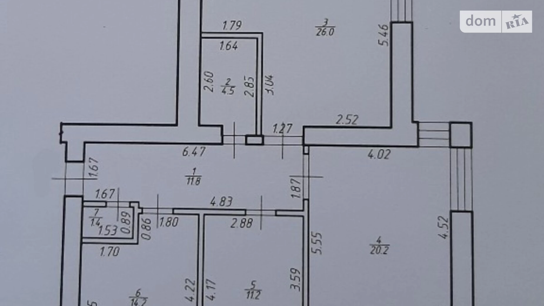 Продається 3-кімнатна квартира 95.9 кв. м у Крихівцях, вул. Слобідська