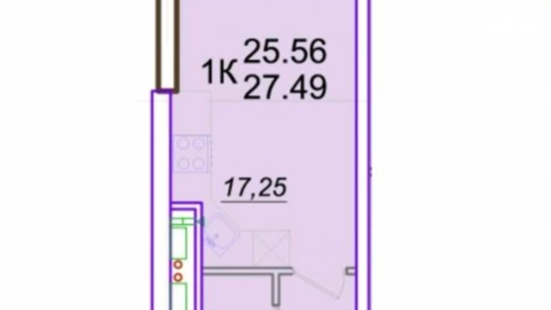 Продается 1-комнатная квартира 28 кв. м в Одессе, ул. Генуэзская, 1 - фото 2