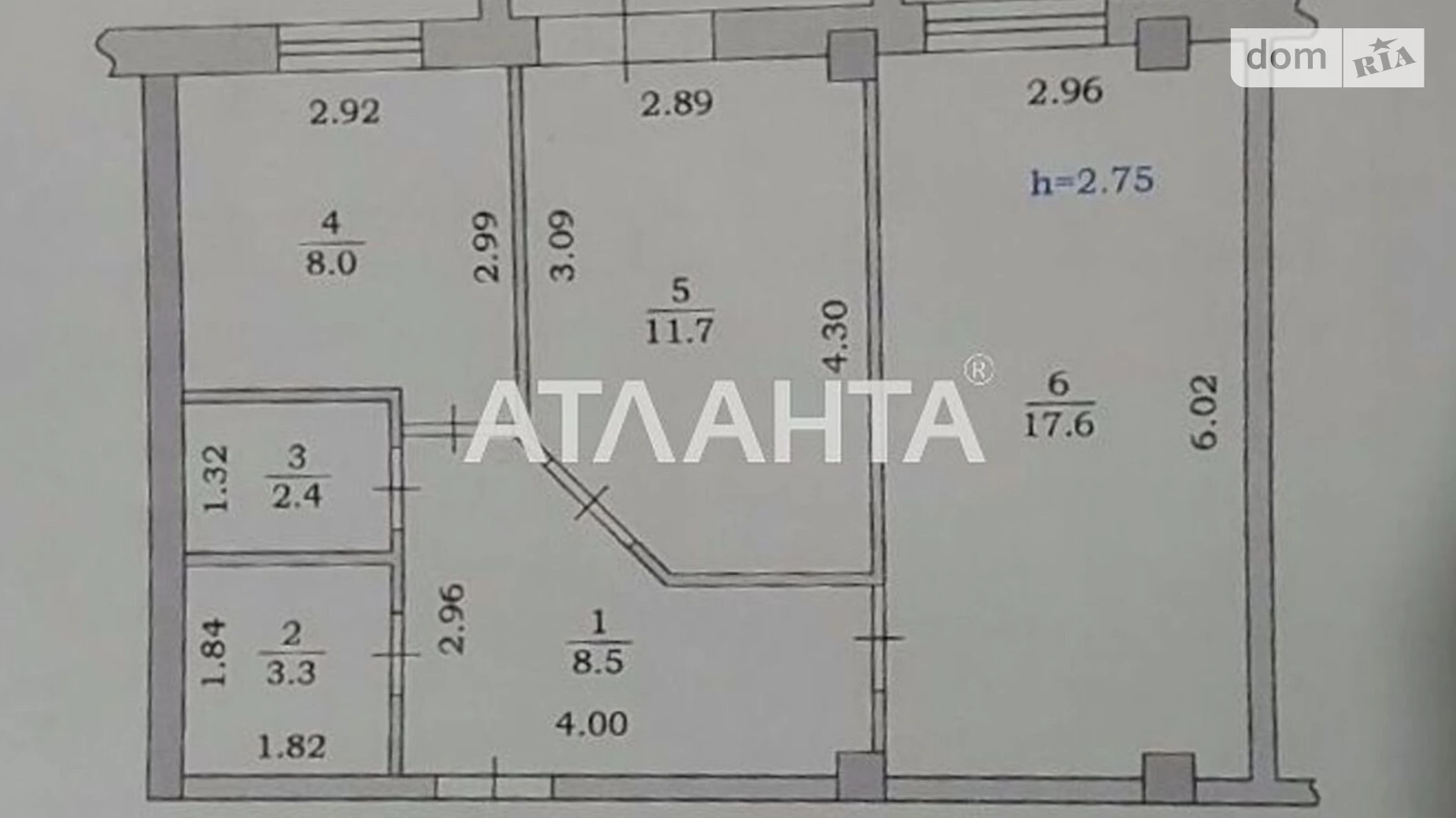 Продається 2-кімнатна квартира 51.5 кв. м у Чорноморську, Новоселов - фото 3