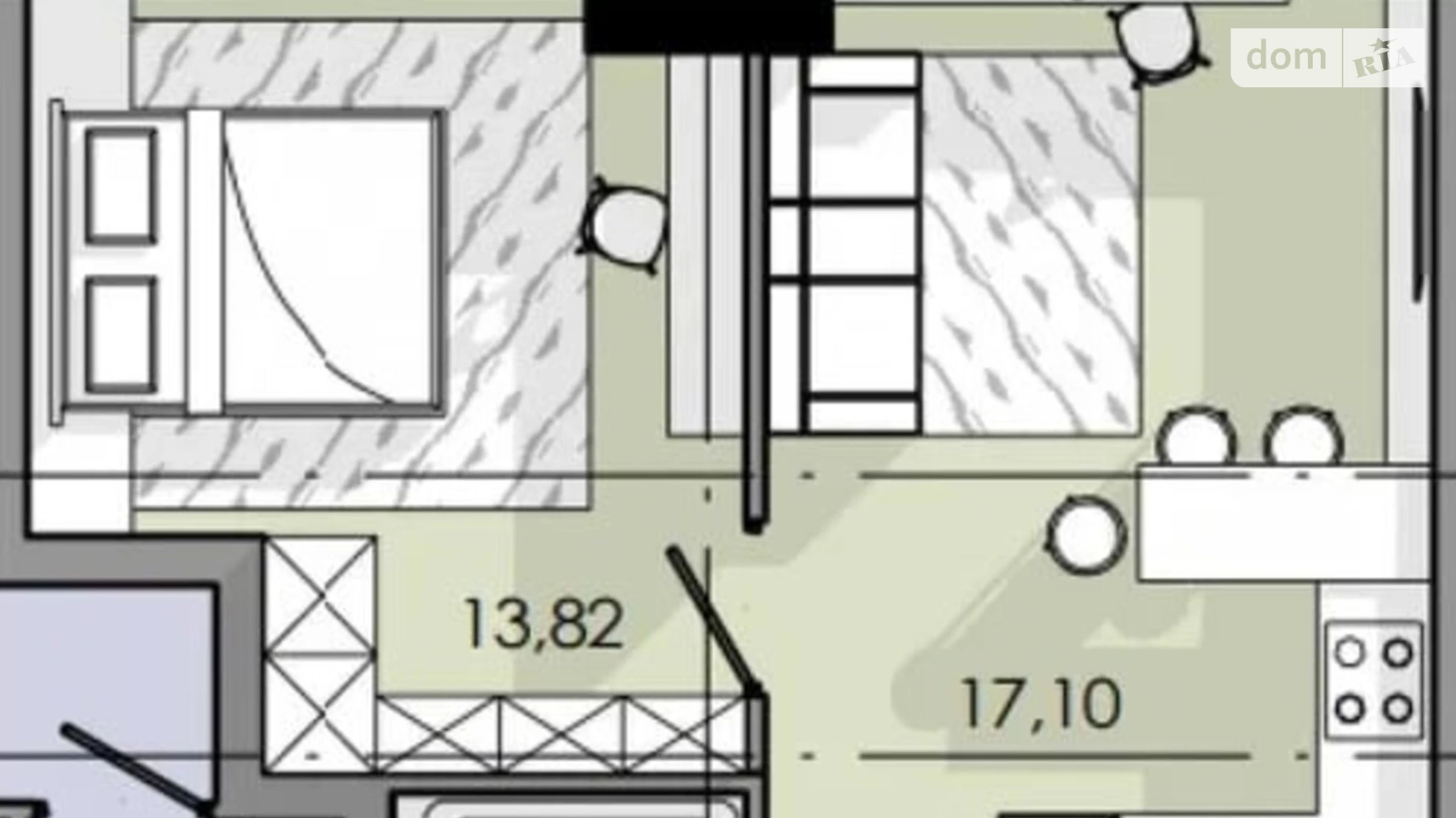 Продается 2-комнатная квартира 62 кв. м в Днепре, ул. Набережная Победы, 128