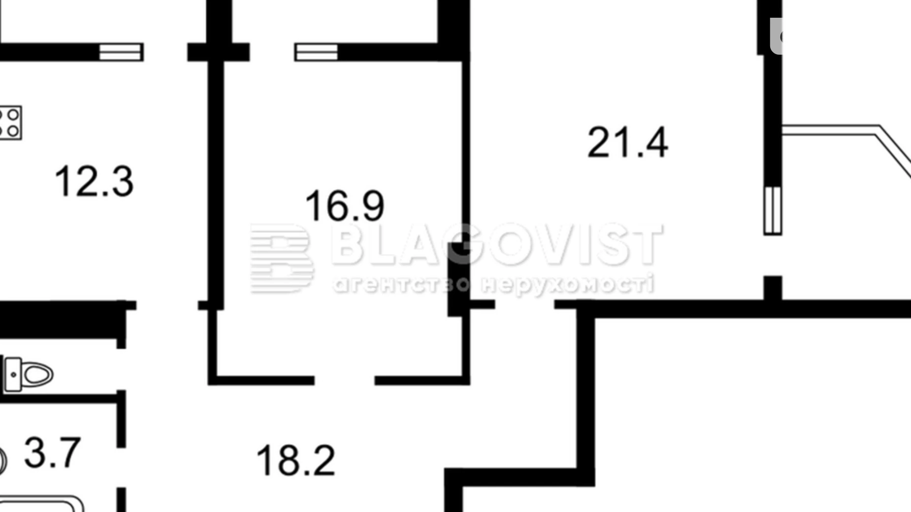 Продается 1-комнатная квартира 86 кв. м в Киеве, просп. Науки, 69