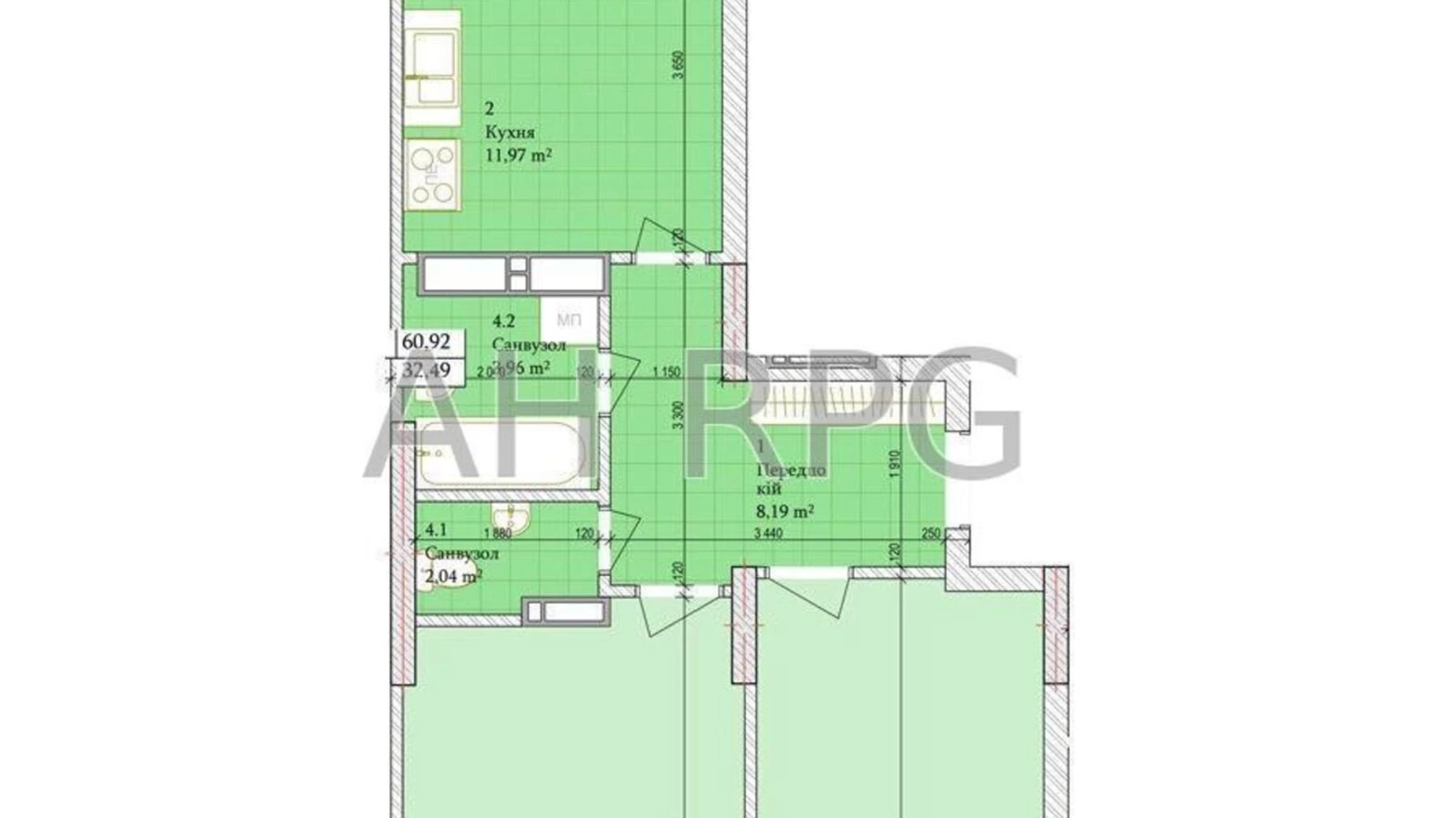 Продается 2-комнатная квартира 60 кв. м в Киеве, ул. Владимира Сосюры, 6 - фото 2