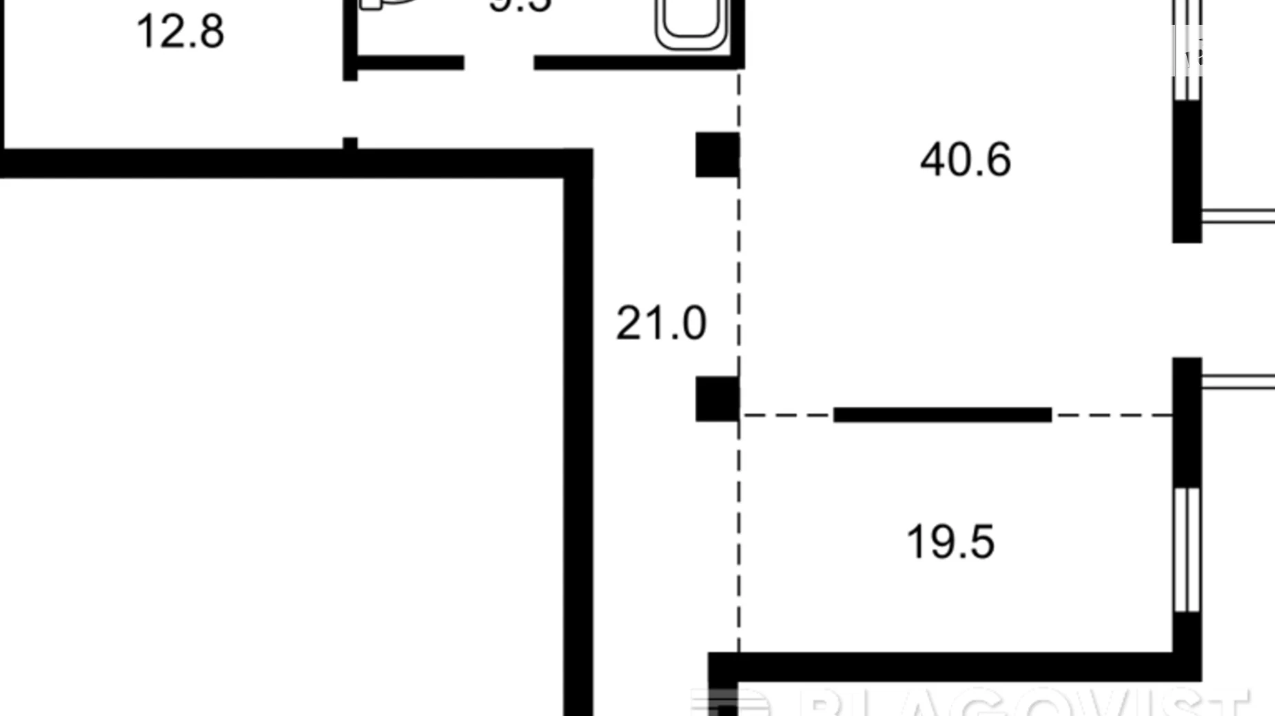 Продається 1-кімнатна квартира 104 кв. м у Києві, пл. Бессарабська, 5