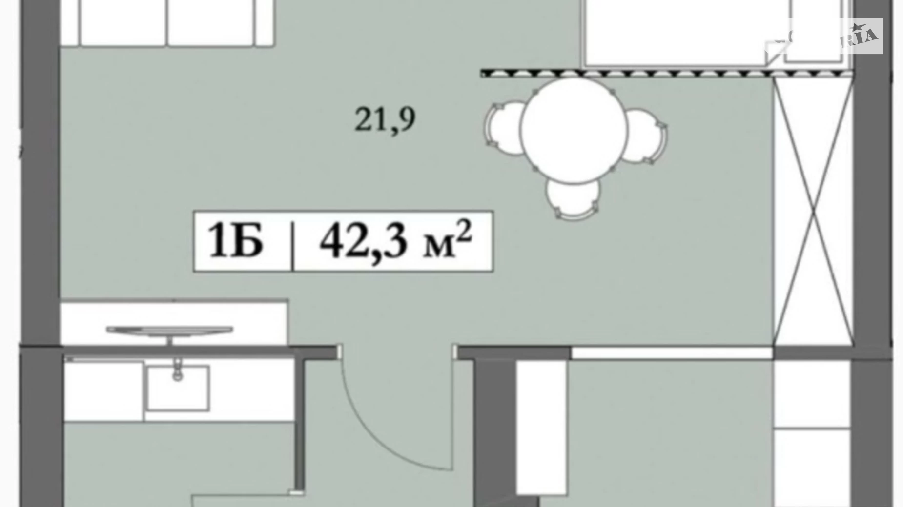 Продається 1-кімнатна квартира 42 кв. м у Дніпрі, вул. Мандриківська, 259