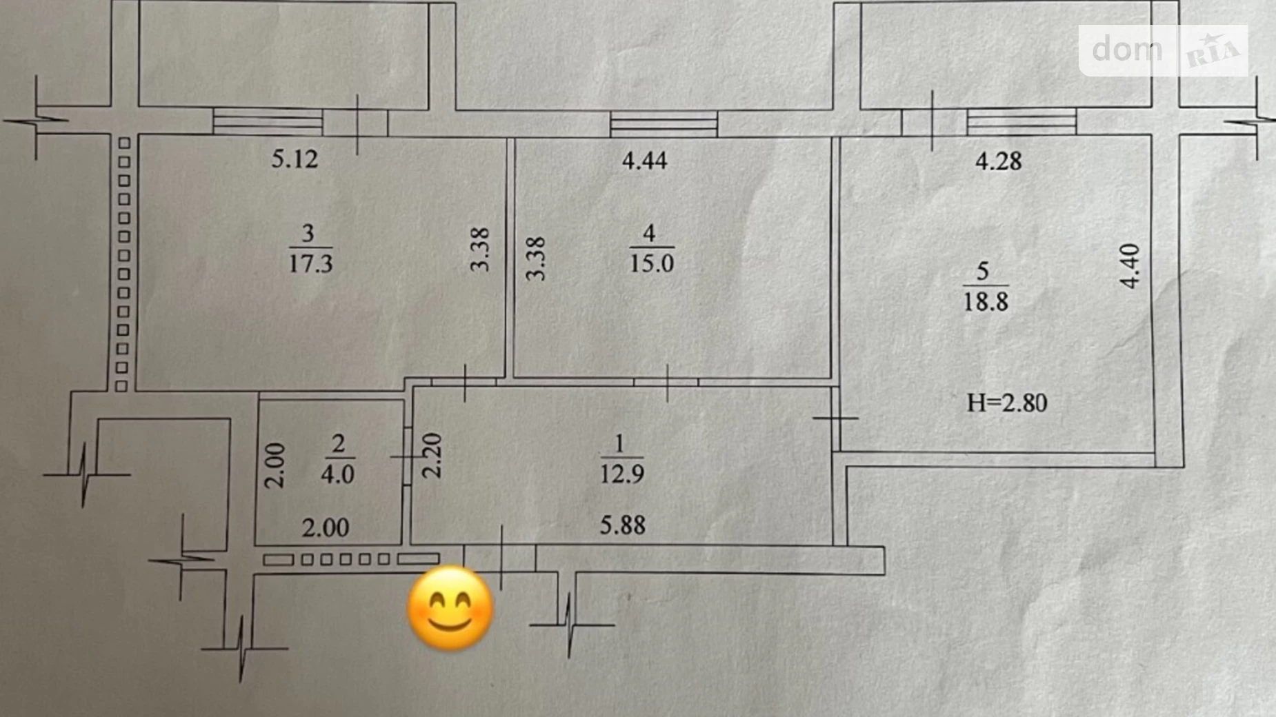 Продается 3-комнатная квартира 78 кв. м в Харькове, ул. Франковская, 10