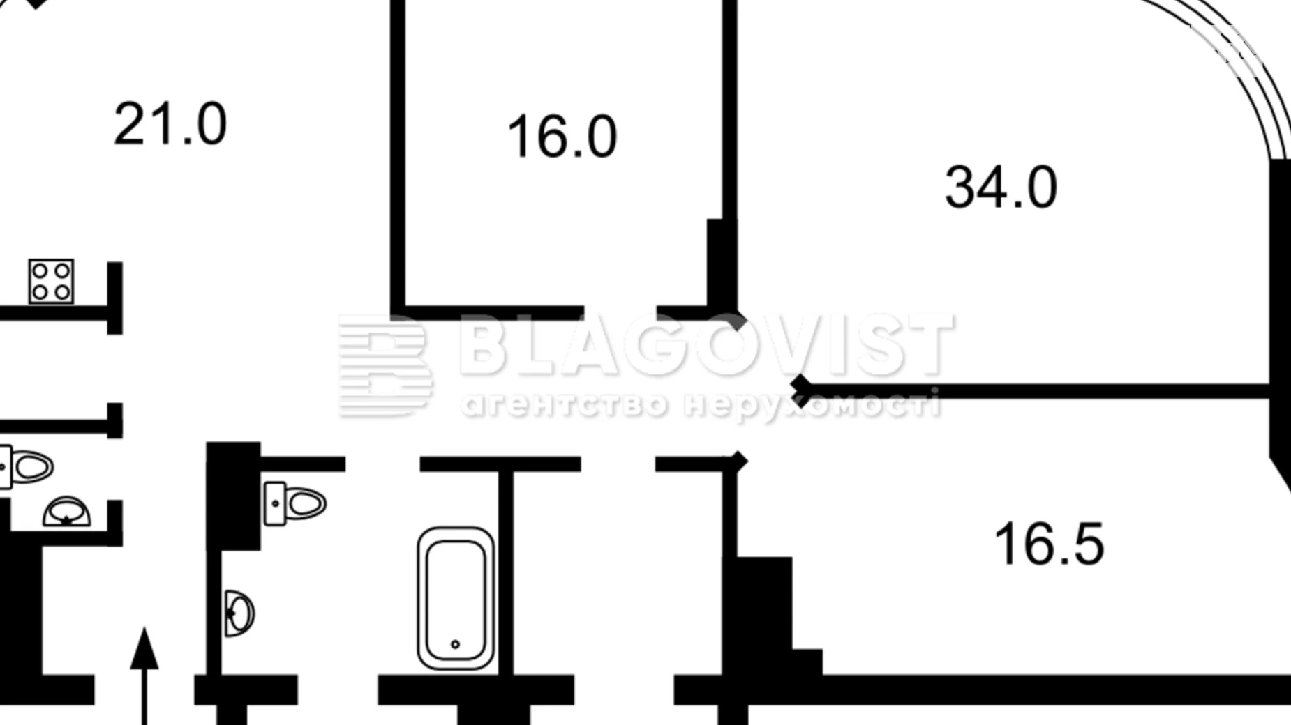 Продается 3-комнатная квартира 125 кв. м в Киеве, ул. Преображенская, 8Б