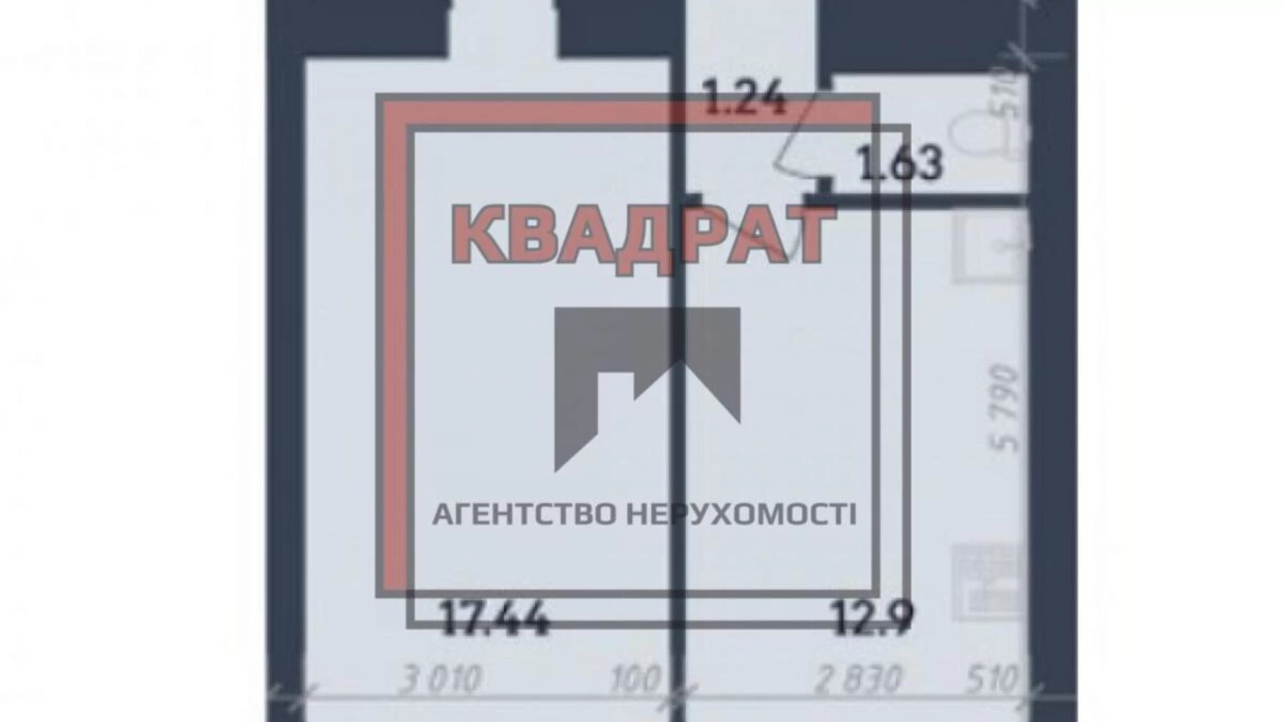 Продается 1-комнатная квартира 53 кв. м в Полтаве, ул. Олександра Оксанченка(Степного Фронта)