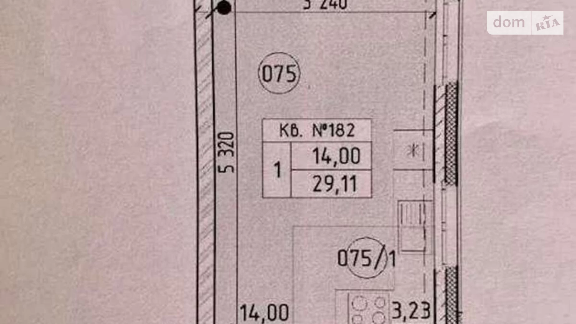 Продается 1-комнатная квартира 29 кв. м в Киеве, ул. Михаила Максимовича, 24