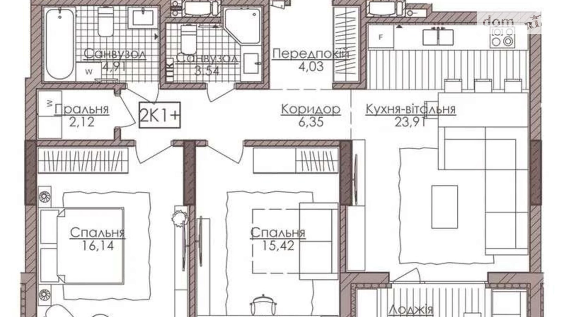 Продается 2-комнатная квартира 82 кв. м в Киеве, ул. Речная(Годовая), 4