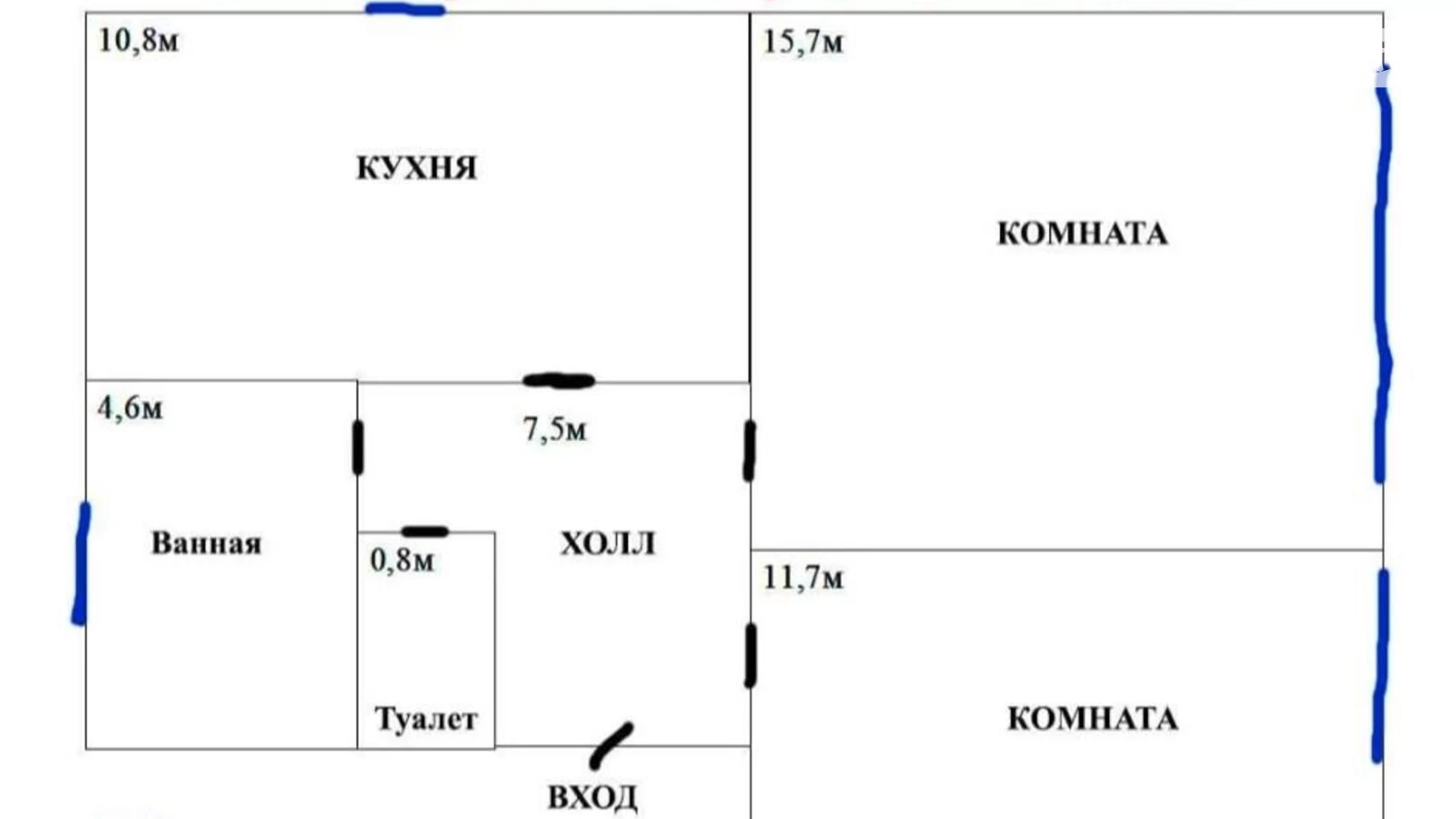 Продається 2-кімнатна квартира 51 кв. м у Києві, вул. Шовковична, 7А