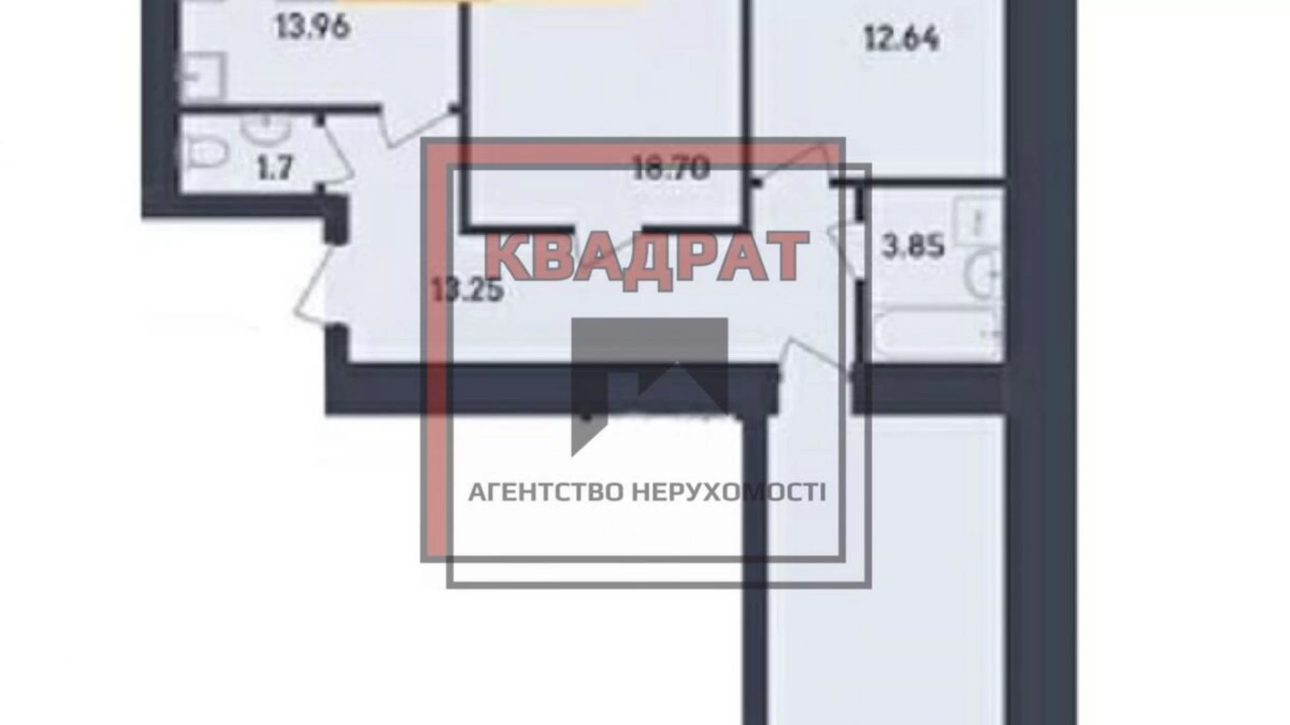 Продається 3-кімнатна квартира 91 кв. м у Полтаві, вул. Олександра Оксанченка(Степового Фронту)