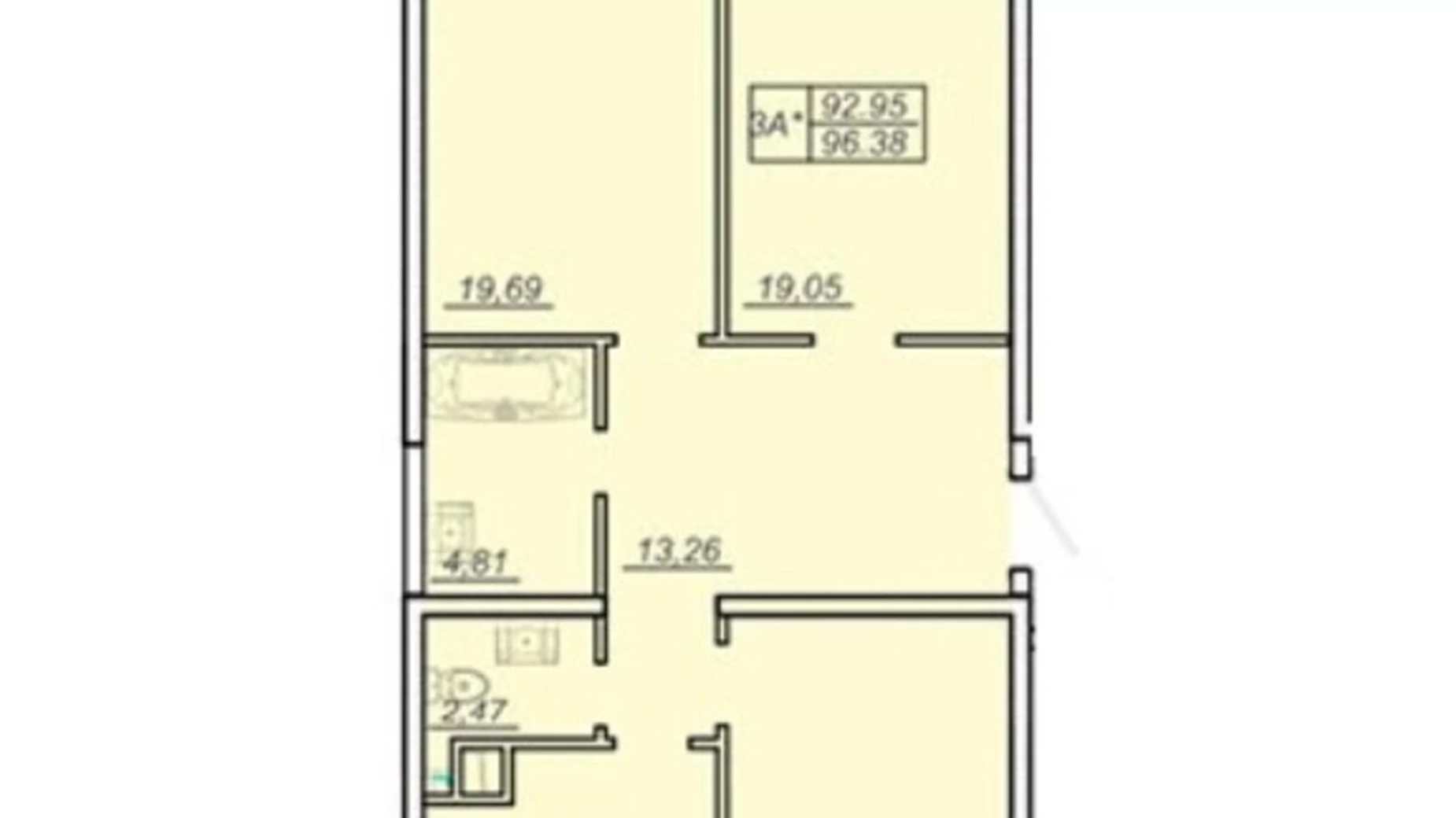 Продается 3-комнатная квартира 97 кв. м в Лески, ул. Академика Заболотного, 3А